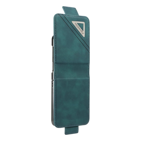 Decase for Samsung Galaxy Z Flip 5 Luxury Leather Wallet Slim Case with Card Holders Magnetic Clasp Kickstand Function Shockproof Full Body Protective Cover for Galaxy Z Flip 5 2023,Green