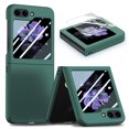 thumbnail image 1 of Decase for Samsung Galaxy Z Flip 5 Matte Case , Ultra Slim High-quality Durable Hard PC Protective Cover with Screen Protector,Shockproof Anti-Scratch Wear-Resistant for Galaxy Z Flip5 5G Case,Green, 1 of 6