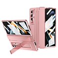 thumbnail image 1 of Decase for Samsung Galaxy Z Fold 4 5G Case [Full Cover Hinge Protection] Shockproof Protective Case Built-in Screen Protector & Magnetic Kickstand Support Wireless Charging Case, Rosegold, 1 of 9
