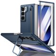 thumbnail image 1 of Decase for Samsung Galaxy Z Fold 4 Case with Pen Holder & Stylus, Camera Frame Stand,Pen Slot Phone Case with Screen Protector Matte PC Bumper Anti-Scratch Kickstand Cover for Z Fold 6,Darkblue, 1 of 12