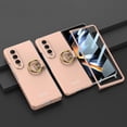 thumbnail image 1 of Decase for Samsung Galaxy Z Fold 4 Rugged Case with Ring Holder Built in Screen Protector Hard PC Shockproof Full Body Hinge Protection Case For Samsung Galaxy Z fold 4,Gold, 1 of 7