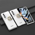 thumbnail image 1 of Decase for Samsung Galaxy Z Fold 4 Rugged Case with Ring Holder Built in Screen Protector Hard PC Shockproof Full Body Hinge Protection Case For Samsung Galaxy Z fold 4,Silver, 1 of 7
