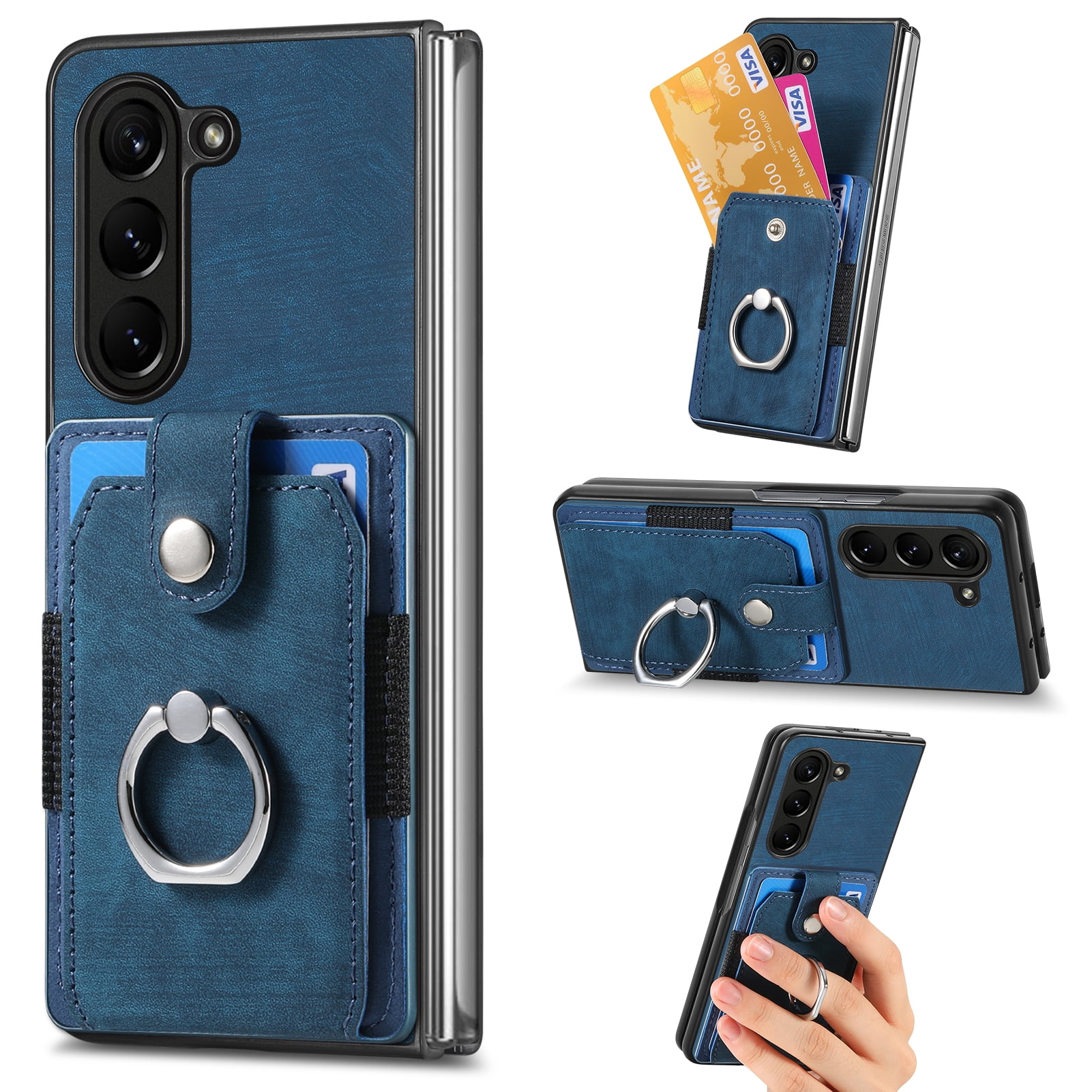 Decase Wallet Case for Samsung Galaxy Z Fold 5, Fashionable Soft