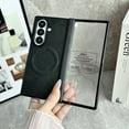 thumbnail image 1 of Decase for Samsung Galaxy Z Fold 6 5G Case with Screen Protector,Compatible with Mag-Safe,PU Leather + Hard PC Shell Ultra Thin Slim Durable Shockproof Protective Phone Cover for Galaxy Z Fold6,Black, 1 of 9