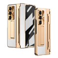 thumbnail image 1 of Decase for Samsung Galaxy Z Fold 6 Case with Hinge Protection, Ultra Thin Built-in Screen Protector Kickstand Back Cover,Wireless Charger Compatible,Rugged Protection Slim Z Fold 6 Case,White+Gold, 1 of 7