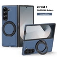 thumbnail image 1 of Decase for Samsung Galaxy Z Fold 6 Case with Magnetic 360° Rotation Stand,Compatible with Mag-safe, Military Grade Shockproof Case, Carbon Fiber Texture Design for Samsung Galaxy Z Fold 6,Blue, 1 of 9