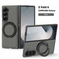 thumbnail image 1 of Decase for Samsung Galaxy Z Fold 6 Case with Magnetic 360° Rotation Stand,Compatible with Mag-safe, Military Grade Shockproof Case, Carbon Fiber Texture Design for Samsung Galaxy Z Fold 6,Gray, 1 of 9