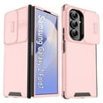 thumbnail image 1 of Decase for Samsung Galaxy Z Fold 7 5G 2025 Case with Slide Lens Cover, Rugged Hard PC + TPU Bumper Hybrid Cover ,Military Grade Shockproof Hard PC Phone Case for Samsung Z Fold 7 5G,Pink, 1 of 7