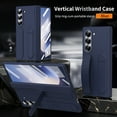thumbnail image 1 of Decase for Samsung Galaxy Z Fold 7 5G 2025 Hybrid Case with Hand Strap, Rugged Fold7 Hand Strap Case with Kickstand+Screen Protector,All-Inclusive Shockproof Protection Cover for Z Fold 7 5G,Blue, 1 of 7