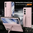 thumbnail image 1 of Decase for Samsung Galaxy Z Fold 7 5G 2025 Hybrid Case with Hand Strap, Rugged Fold7 Hand Strap Case with Kickstand+Screen Protector,All-Inclusive Shockproof Protection Cover for Z Fold 7 5G,Pink, 1 of 7