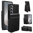 thumbnail image 1 of Decase for Samsung Galaxy Z Fold 7 Case with 2 in 1 Detachable Strong Magnetic Wallet,Built in Tempered Glass Screen Protector,Fashion PU Leather Back Cover,Shockproof Card Slot Stand Cover,Black, 1 of 8