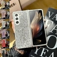thumbnail image 1 of Decase Samsung Galaxy Z Fold5 Bling Case,Fashionable Glitter Diamond Phone Case for Women girls,Ultra Slim Sparkle Anti-Scratch Protective Cover for Samsung Galaxy Z Fold5 5G 2023 - Silver, 1 of 6
