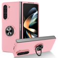 thumbnail image 1 of Decase For Samsung Galaxy Z Fold5,Impact Resistant Bumper Multi-Angle Degree Rotating with Magnetic Metal Ring Holder Drop Protective Rugged Phone Case Cover,pink, 1 of 8