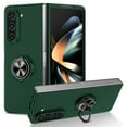 thumbnail image 1 of Decase For Samsung Galaxy Z Fold5,Impact Resistant Bumper Multi-Angle Degree Rotating with Magnetic Metal Ring Holder Drop Protective Rugged Phone Case Cover,darkgreen, 1 of 8