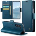 thumbnail image 1 of Decase for Samsung Galaxy Z Fold7 Case, Premium PU Leather Wallet Case Flip Hybrid Cover with RFID Blocking,Card Holder Stand Function,Shockproof Flip Protective Cover for Galaxy Z Fold7,Blue, 1 of 13