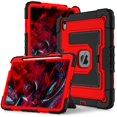thumbnail image 1 of Decase Shock-Resistant Rugged Case for iPad Air 11 inch Case M3/ M2 (2025/2024) with Kickstand & Shoulder Strap,Tri-Layer PC+TPU Back Cover,Heavy Duty Protective Case for iPad Air 6th Generation,C, 1 of 9