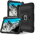 thumbnail image 1 of Decase Shock-Resistant Rugged Case for iPad Air 11 inch Case M3/ M2 (2025/2024) with Kickstand & Shoulder Strap,Tri-Layer PC+TPU Back Cover,Heavy Duty Protective Case for iPad Air 6th Generation,A, 1 of 9