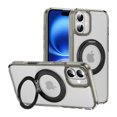 thumbnail image 1 of Decase Shockproof Clear Case with 360° Ring Stand Magnetic for iPhone 16,Anti-Fingerprint,Military Drop Protection,Compatible with Mag-Safe,Soft Edge Translucent Slim Phone Case,Gray, 1 of 10