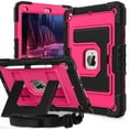 thumbnail image 1 of Decase Shockproof Rugged Case for Apple iPad 9th/ 8th/ 7th Generation Case 10.2" 2021/2020/2019 with Kickstand & Shoulder Strap,Tri-Layer PC+TPU Back Cover,Heavy Duty Shock-Absorbent Protective Case,E, 1 of 9