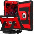 thumbnail image 1 of Decase Shockproof Rugged Case for Apple iPad 9th/ 8th/ 7th Generation Case 10.2" 2021/2020/2019 with Kickstand & Shoulder Strap,Tri-Layer PC+TPU Back Cover,Heavy Duty Shock-Absorbent Protective Case,C, 1 of 9
