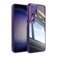 thumbnail image 1 of Decase Shockproof Soft Cover for Samsung Galaxy S25,Transparent TPU+PC Acrylic Protective Military Grade Armor Heavy Duty Protection Phone Back Case for Samsung Galaxy S25,Darkpurple, 1 of 7