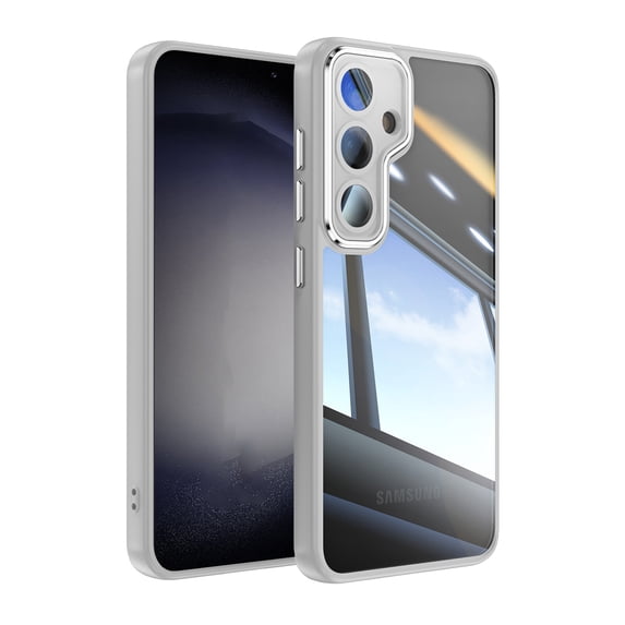 Decase Shockproof Soft Cover for Samsung Galaxy S25,Transparent TPU+PC Acrylic Protective Military Grade Armor Heavy Duty Protection Phone Back Case for Samsung Galaxy S25,Gray