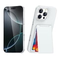 thumbnail image 1 of Decase Shockproof TPU Wallet Phone Case Fits for iPhone 13 Pro with Built-in Stand and Hidden Credit Card Slot,Slim Anti-Scratch Protective Back Cover Compatible with iPhone 13 Pro,White, 1 of 10