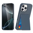 thumbnail image 1 of Decase Shockproof TPU Wallet Phone Case Fits for iPhone 14 with Built-in Stand and Hidden Credit Card Slot,Slim Anti-Scratch Protective Back Cover Compatible with iPhone 14,Blue, 1 of 10