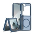 thumbnail image 1 of Decase Skin-Feel Anti-Scratch PC+TPU Case for Samsung Galaxy Z Flip 7,Compatible with Mag-Safe,Translucent Matte Drop Proof Phone Case,Rugged Back Cover for Samsung Galaxy Z Flip 7 Case,Blue, 1 of 7