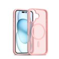 thumbnail image 1 of Decase Skin-Feel Anti-Scratch PC+TPU Case for iPhone 16,Compatible with Mag-Safe,Translucent Matte Drop Proof Phone Case,Rugged Back Cover for iPhone 16 Case,Pink, 1 of 5