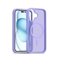 thumbnail image 1 of Decase Skin-Feel Anti-Scratch PC+TPU Case for iPhone 16,Compatible with Mag-Safe,Translucent Matte Drop Proof Phone Case,Rugged Back Cover for iPhone 16 Case,Purple, 1 of 4