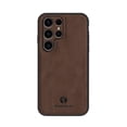 thumbnail image 1 of Decase Slim Case for Samsung Galaxy S24,Stylish PU Leather Lightweight Protective Case Ultra-thin Scratch-resistant Galaxy S24 Case Cover Compatible with Magnetic Car Mount,Brown, 1 of 8