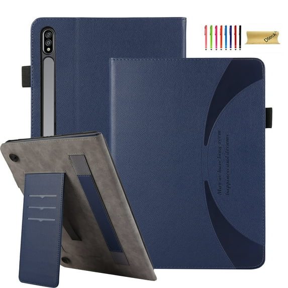 Decase Slim Shell for Galaxy Tab S9 Ultra,Premium PU Leather Lightweight Tablet Case with Multi-Viewing Stand Magnetic Clasp Anti-Scratch Cover,for Samsung Tab S9 Ultra 14.6"(SM-X910/X916) - Blue
