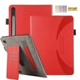 thumbnail image 1 of Decase Slim Shell for Galaxy Tab S9 Ultra,Premium PU Leather Lightweight Tablet Case with Multi-Viewing Stand Magnetic Clasp Anti-Scratch Cover,for Samsung Tab S9 Ultra 14.6"(SM-X910/X916) - Red, 1 of 8