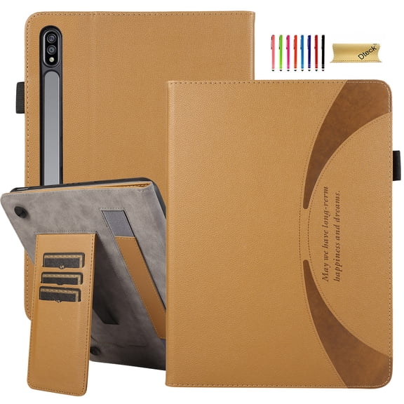 Decase Slim Shell for Galaxy Tab S9 Ultra,Premium PU Leather Lightweight Tablet Case with Multi-Viewing Stand Magnetic Clasp Anti-Scratch Cover,for Samsung Tab S9 Ultra 14.6"(SM-X910/X916) - Brown