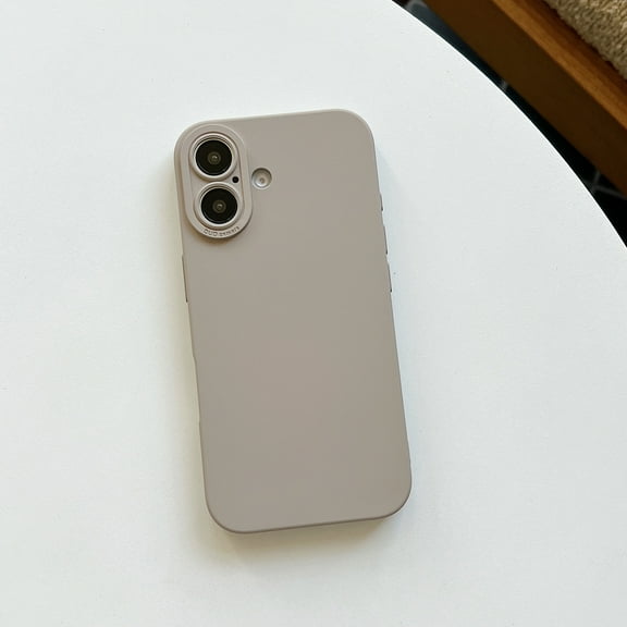 Decase Soft Silicone Slim Phone Case for Apple iPhone 16 Plus,Ultra Thin Camera Lens Protective Anti-Scratch Shockproof Case Cover for Women Men,Military Grade Drop Full Body Protection,Gray