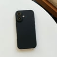 thumbnail image 1 of Decase Soft Silicone Slim Phone Case for Apple iPhone 16 Plus,Ultra Thin Camera Lens Protective Anti-Scratch Shockproof Case Cover for Women Men,Military Grade Drop Full Body Protection,Black, 1 of 11