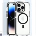 thumbnail image 1 of Decase Strong Magnetic Case for iPhone 16 Pro Max,Compatible with Mag-safe,Military-Grade Protection,Clear Slim Shockproof Protective Phone Cover for Women Men-Transparent,Black, 1 of 7