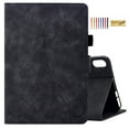 thumbnail image 1 of Decase Tablet Case for Samsung Galaxy Tab A7 Lite 8.7 inch 2021 Model (SM-T220/T225/T227),Butterfly Embossed Pattern Tri-Fold Stand Cover Slim PU Leather Shockproof Cover With Wallet Card Slots, Black, 1 of 6
