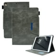 thumbnail image 1 of Decase Tablet Case for iPad 9th 8th 7th Generation,Magnetic Leather Smart Protective Case Card Slots Wallet Rugged Shockproof Kickstand Cover for iPad 10.2 inch 2021/2020/2019,Gray, 1 of 5