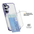 thumbnail image 1 of Decase Transparent Wallet Case for Samsung Galaxy S25,Wallet Case with Card Holder Kickstand Card Holder Clear Hard+PC Soft TPU Hybrid Shockproof Cover for Samsung Galaxy S25 Phone Case,Purple, 1 of 7