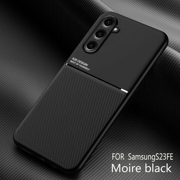 Decase Ultra Slim Case for Samsung Galaxy S23 FE,Classic Business Style Matte Thin Phone Cover Shockproof Scratch-resistant Lightweight Protective Case for Samsung Galaxy S23 FE 2023 - Black