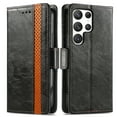 thumbnail image 1 of Decase Wallet Case for Galaxy S23 FE with RFID Blocking Credit Card Holder,Retro Flip Book Magnetic Closure PU Leather Protective Cover Case Women Men for Samsung Galaxy S23 FE,Black, 1 of 7