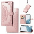 thumbnail image 1 of Decase Wallet Case for Motorola Moto G Stylus 5G (2023),PU Leather Embossed Mandala Pattern Shockproof Folio Card Slots Holder Cover with Wristband for Motorola G Stylus 5G (2023),Rosegold, 1 of 5