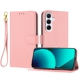 thumbnail image 1 of Decase Wallet Case for Samsung Galaxy A26 5G, Lychee Pattern Leather Flip Protective Cover with Card Slots Wrist Strap,Shockproof Premium PU Leather Wallet Phone Case with Magnetic Function,Pink, 1 of 6