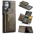 thumbnail image 1 of Decase Wallet Case for Samsung Galaxy S23 FE,High-quality PU Leather Shockproof 2-IN-1 Magnetic Case Detachable Zipper Back Pocket RFID Blocking Card Slots Holder Protective Cover Case,Coffee, 1 of 13