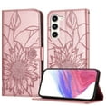 thumbnail image 1 of Decase Wallet Case for Samsung Galaxy S23 Plus Case with Card Holder,Sunflower Pattern Leather Phone Case with Kickstand Magnetic Closure Shockproof Cover Fits for Samsung Galaxy S23 Plus,Rosegold, 1 of 6