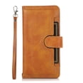 thumbnail image 1 of Decase Wallet Case for Samsung Galaxy S24 2024 New,Premium Flip Folio PU Leather Magnetic Clasp Card Slots Holder Slim Fit Phone Shell with Hand Strap for Galaxy S24,Orange, 1 of 6