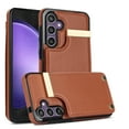 thumbnail image 1 of Decase Wallet Case for Samsung Galaxy S24,Luxury PU Leather Anti-Scratch Shockproof Cover Magnetic Clasp Ultra Slim Women Men Case Purse Credit Card Holder Slots,for Galaxy S24 - Brown, 1 of 6