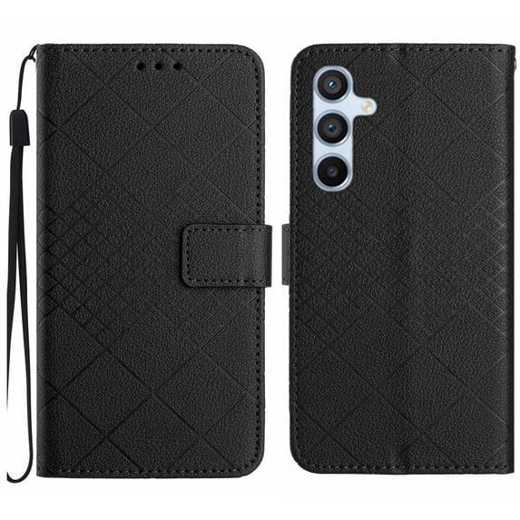 Decase Wallet Case for Samsung Galaxy S25, PU Leather Flip Shockproof Protective Phone Cover with Kickstand Card Slots,Rugged PU Leather Phone Cover for Samsung Galaxy S25,Black